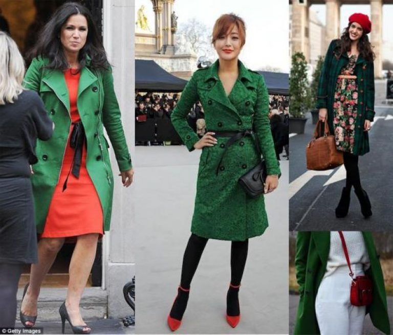 Какие колготки надеть с зеленым платьем